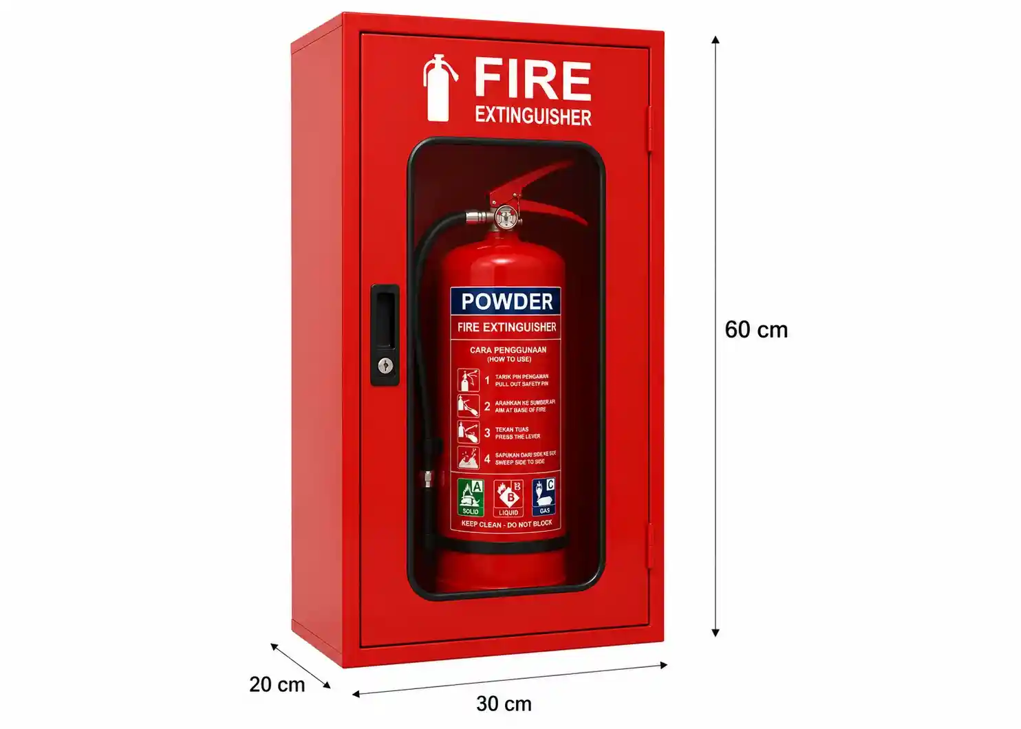 Box Fire Extinguisher Ukuran 30x60x20 cm