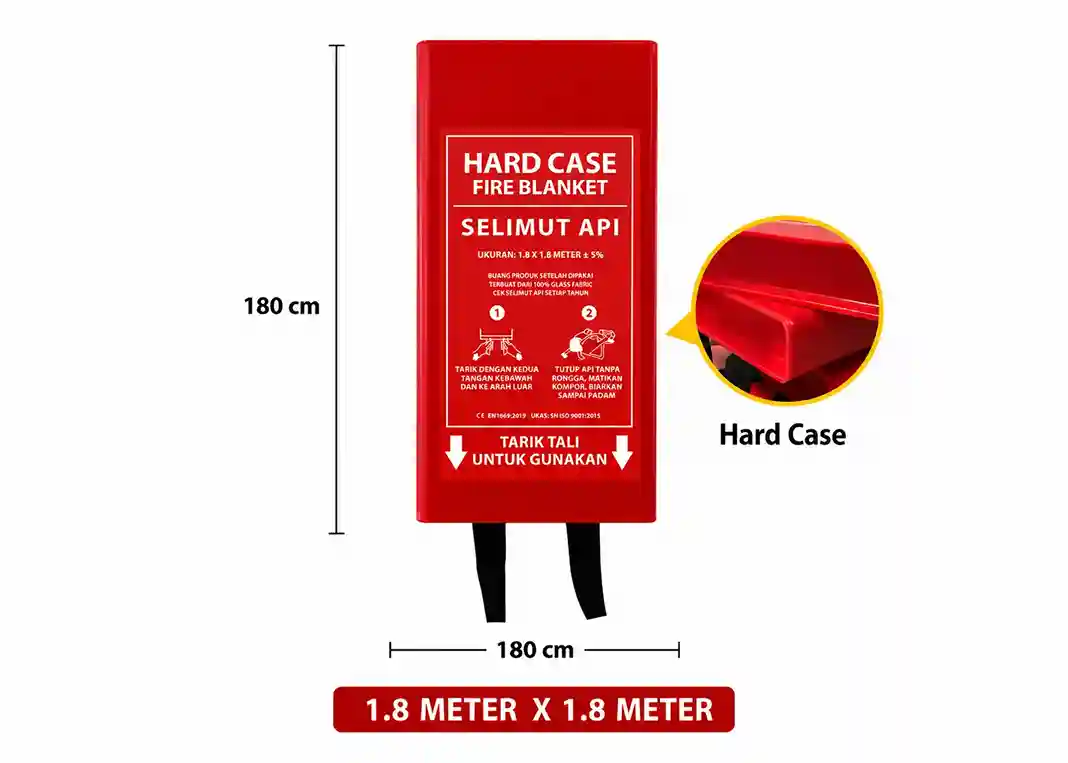 Thumbnail Fire Blanket Hard Case – Selimut Api Fiberglass 100% dengan Kotak Pelindung Keras