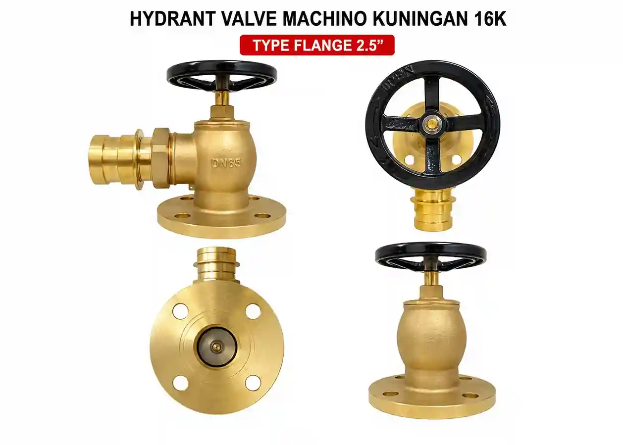 Thumbnail Hydrant Valve Machino Kuningan 16K Type Flange