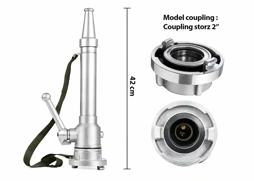 Thumbnail Jet Nozzle Storz Aluminium 1.5", 2", 2.5" dengan ON-OFF Ball Valve Handle