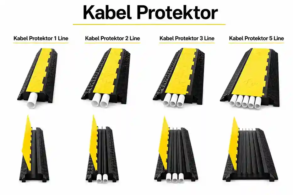 Rubber Cable Protector – Pelindung Kabel Karet Heavy Duty 1-5 Line
