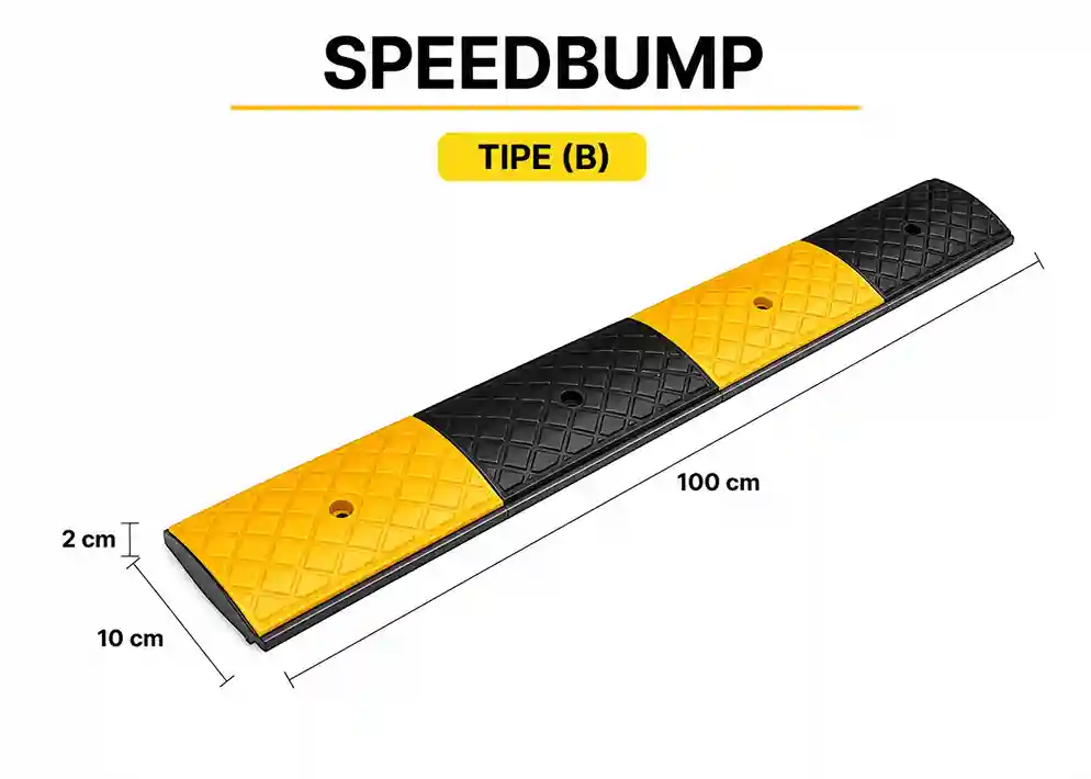Thumbnail Rubber Speed Bump – Polisi Tidur Karet 100 cm