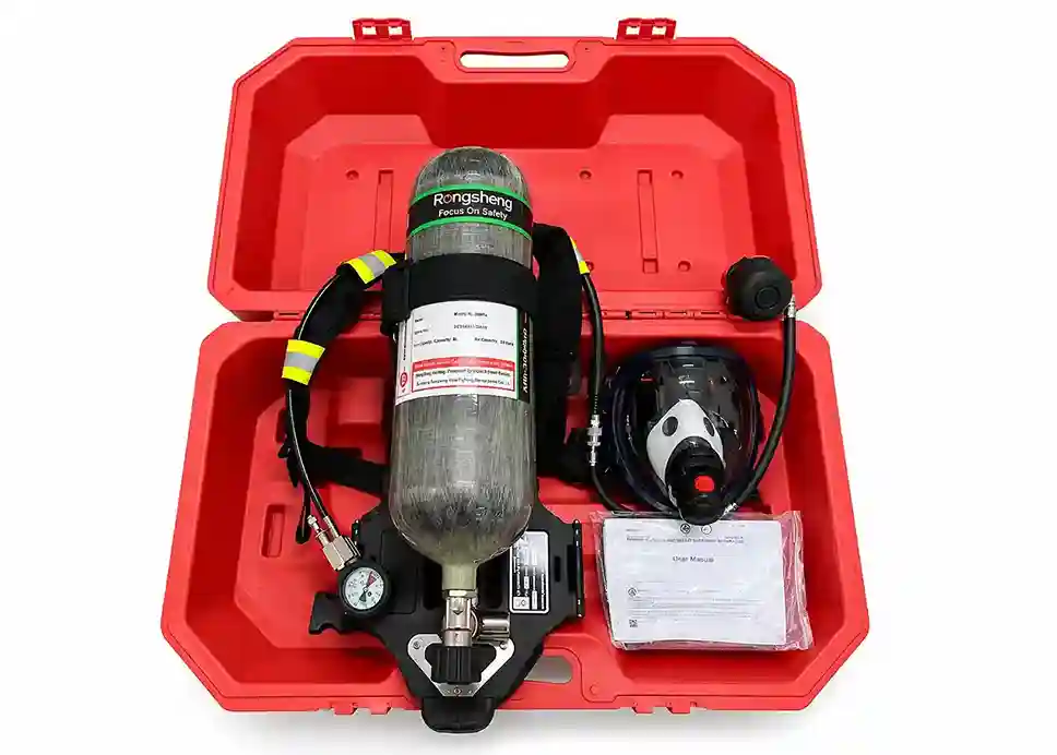 Thumbnail SCBA Breathing Apparatus Carbon Fiber Composite 6.8L – Alat Pernapasan Mandiri Tekanan 300 Bar
